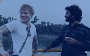 British pop star Ed Sheeran a ride
