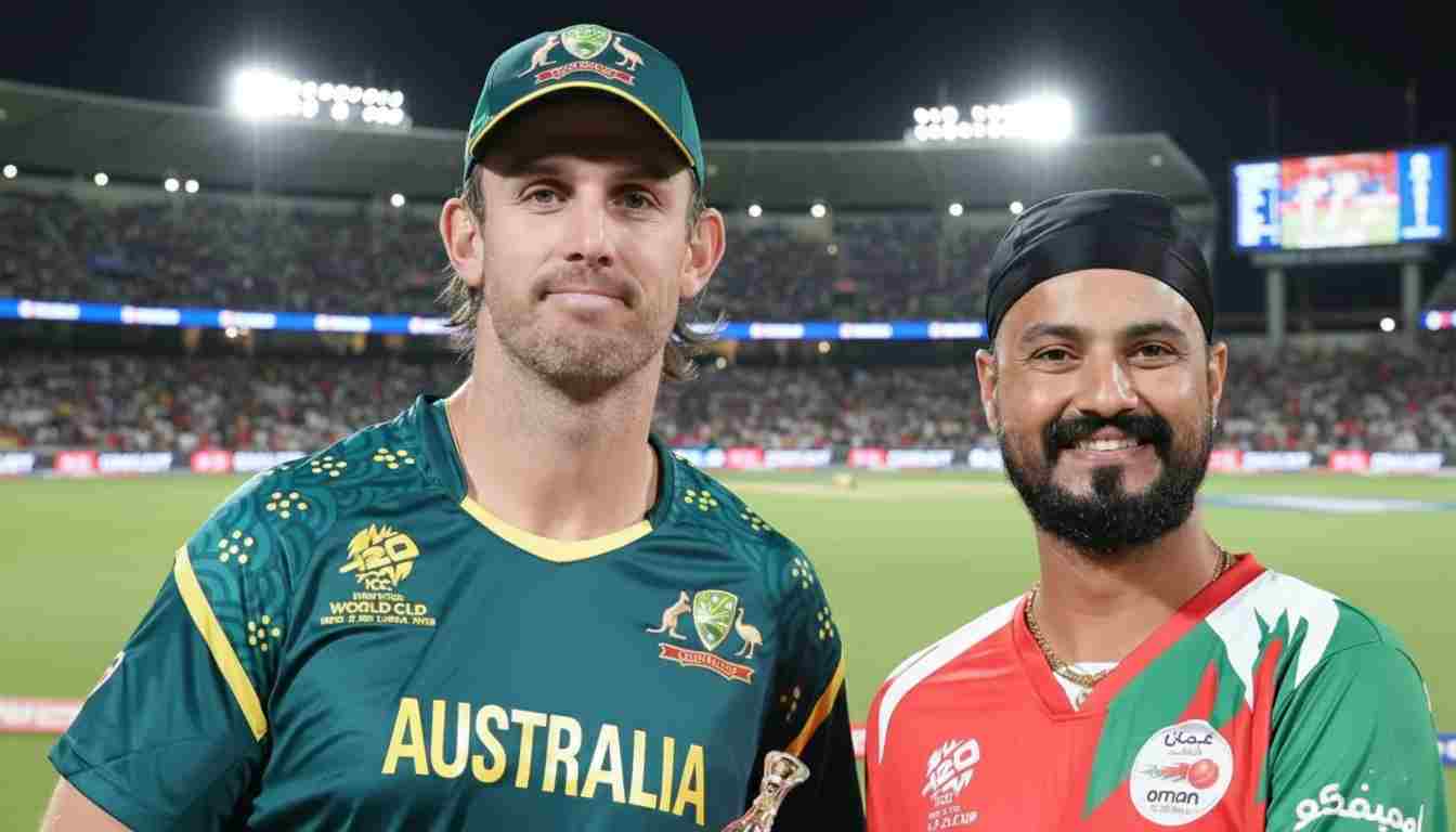 Australia vs Oman T20 ICC World Cup : Marsh and Zampa Lead Australia to Emphatic Win Over Oman