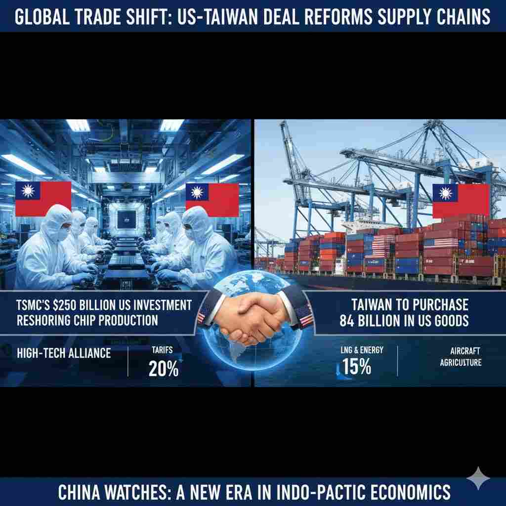 United States and Taiwan sealed Historic Economic Alliance: Tariffs Slashed to 15%