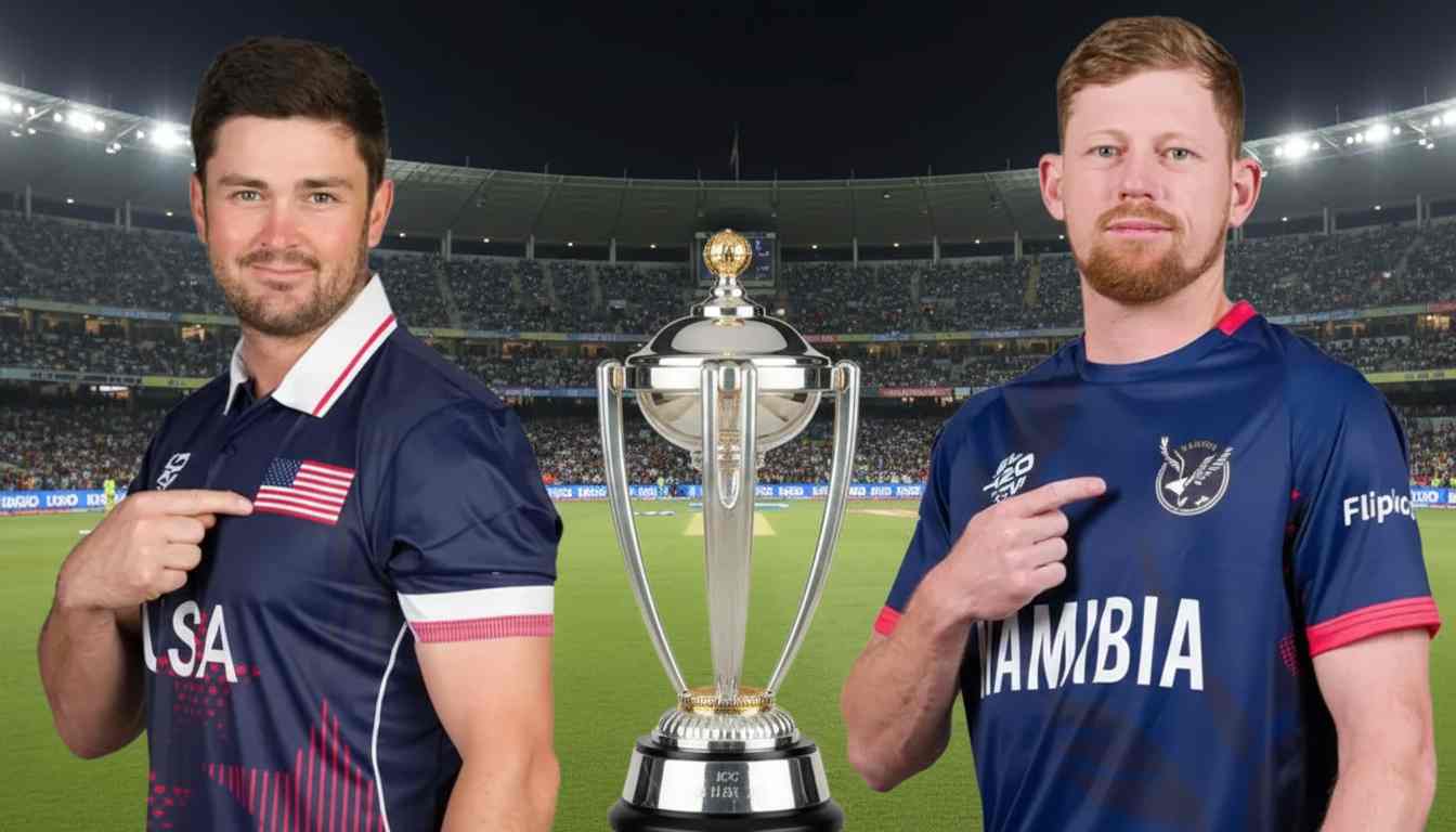USA vs Namibia T20 ICC World Cup: Krishnamurthi and Monank Power USA to Historic 31-Run Victory