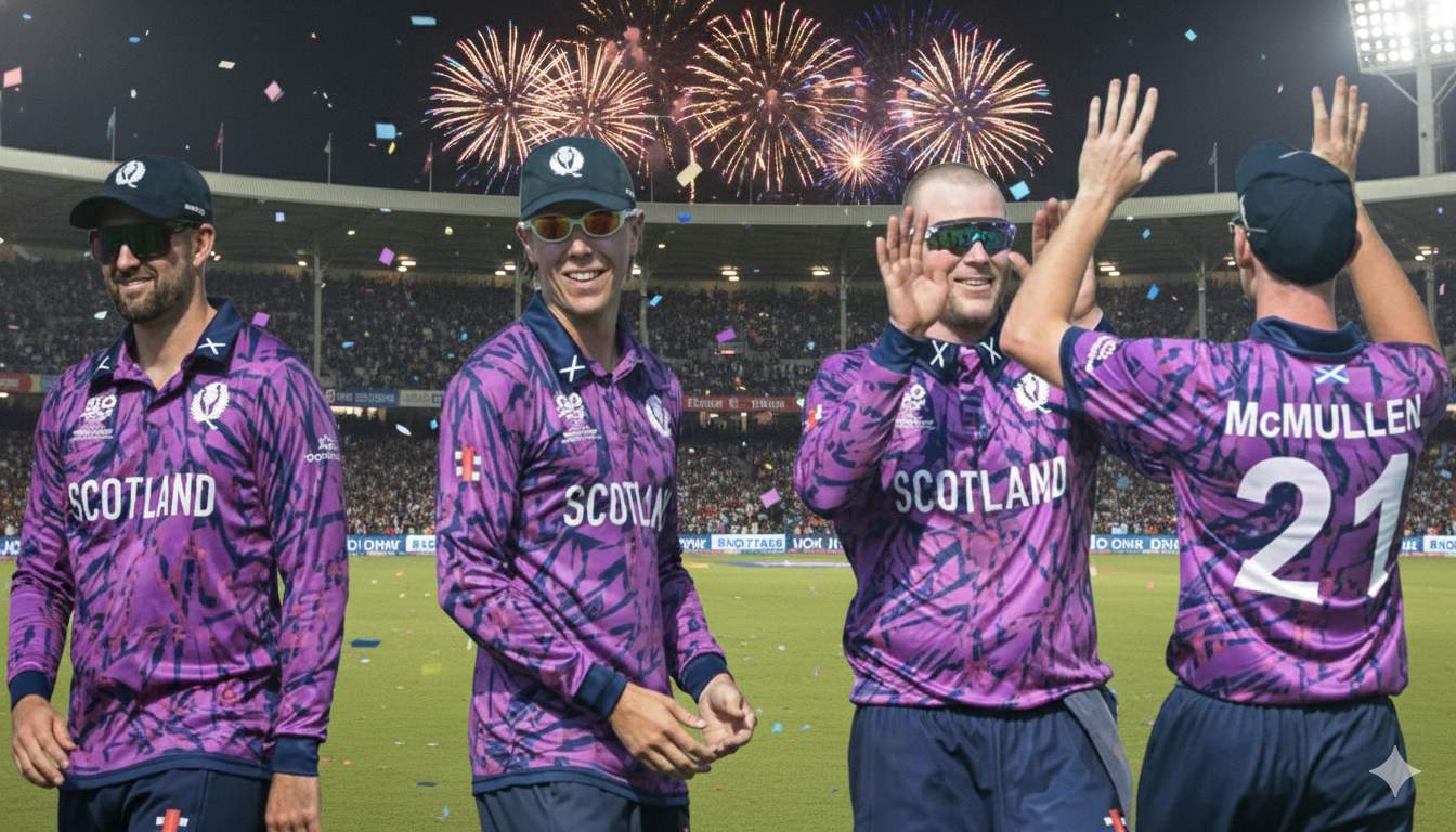 Italy cricket team vs Scotland cricket team match scorecard:Munsey's Masterclass and Leask’s 4-Fer