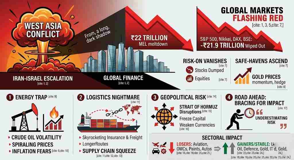 The Global Economic Bracer: How West Asian Conflict Wiped Out ₹22 Trillion in Three Days