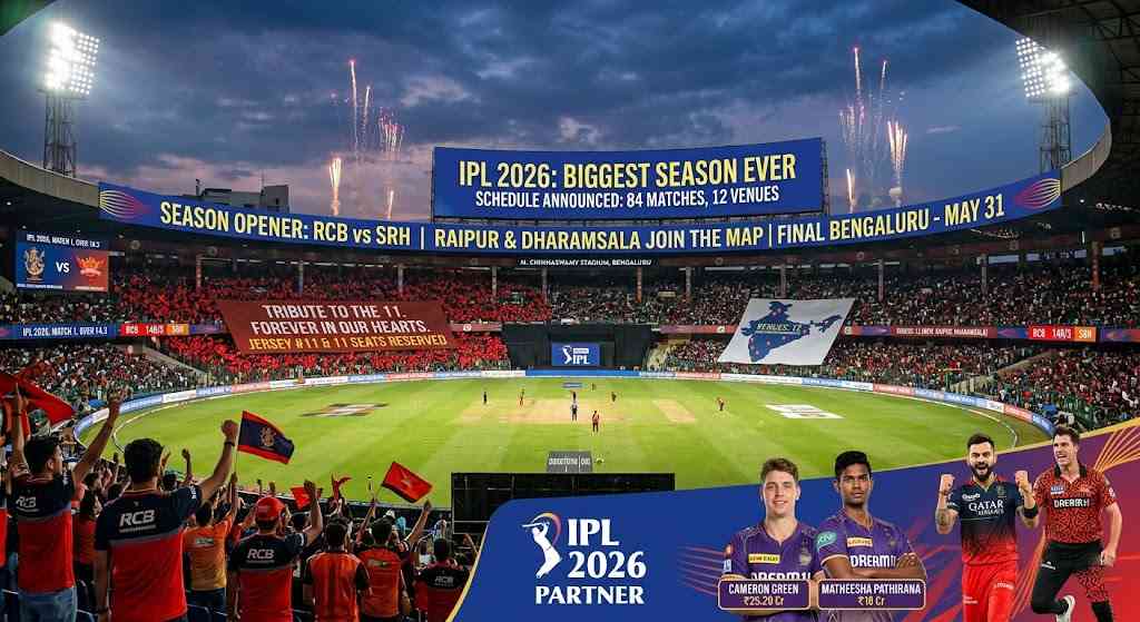 IPL 2026 Full Schedule Announced: The Biggest Season in Cricket History Set to Ignite