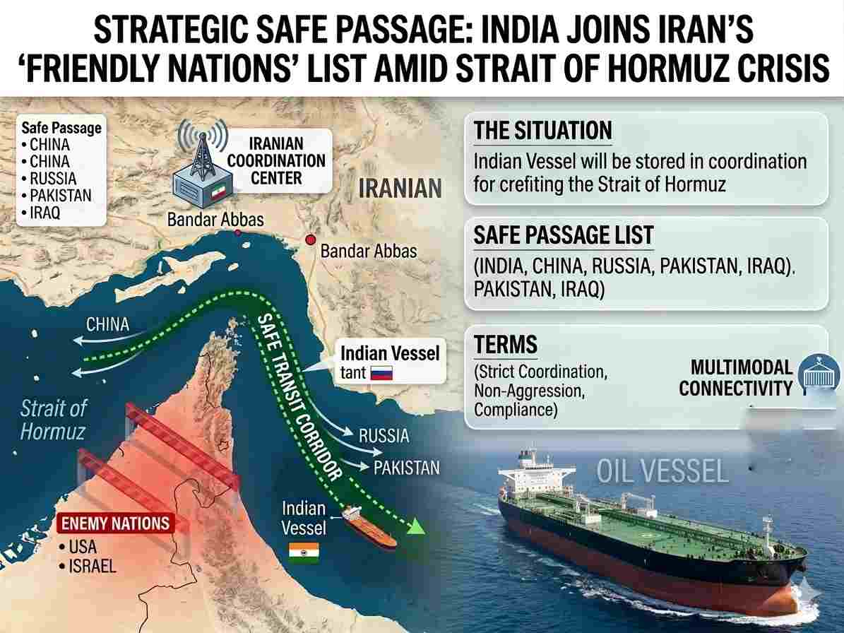 Strategic Safe Passage: India Joins Iran’s ‘Friendly Nations’ List Amid Strait of Hormuz Crisis