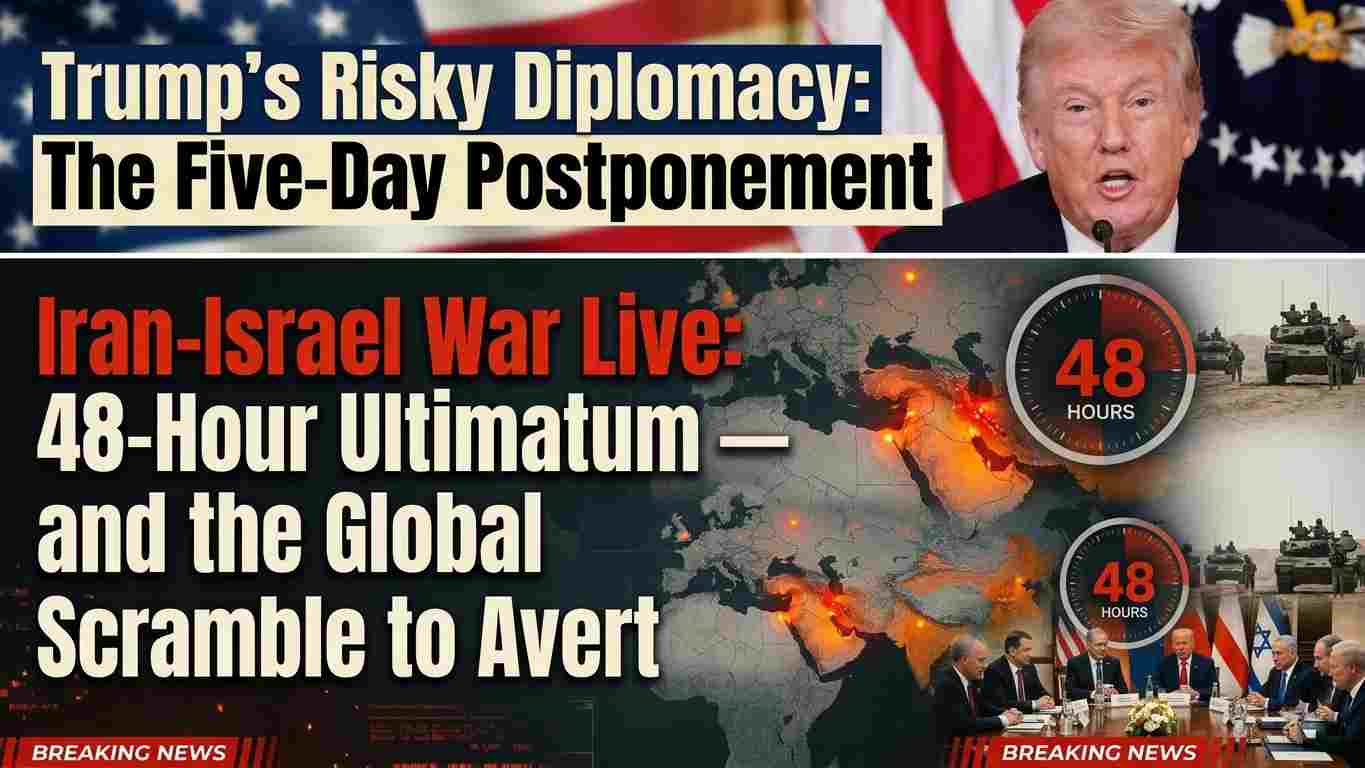 Iran-Israel War live : 48-Hour Ultimatum — Trump's Risky Diplomacy and the Global Scramble to Avert 'Black Monday'