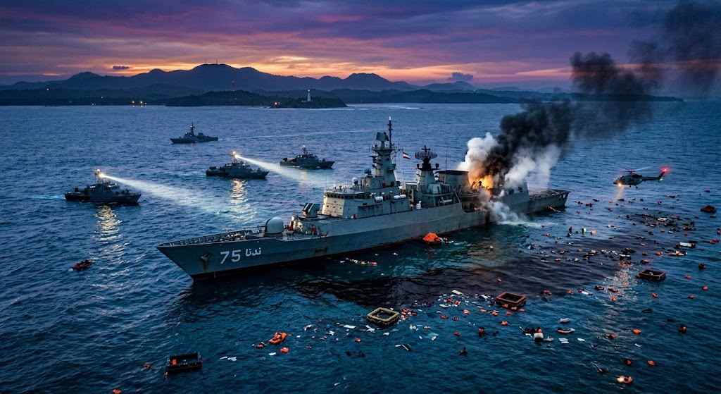 US Submarine Sinks Iranian Warship IRIS Dena Off Sri Lanka Coast: 87 Dead in Indian Ocean Strike