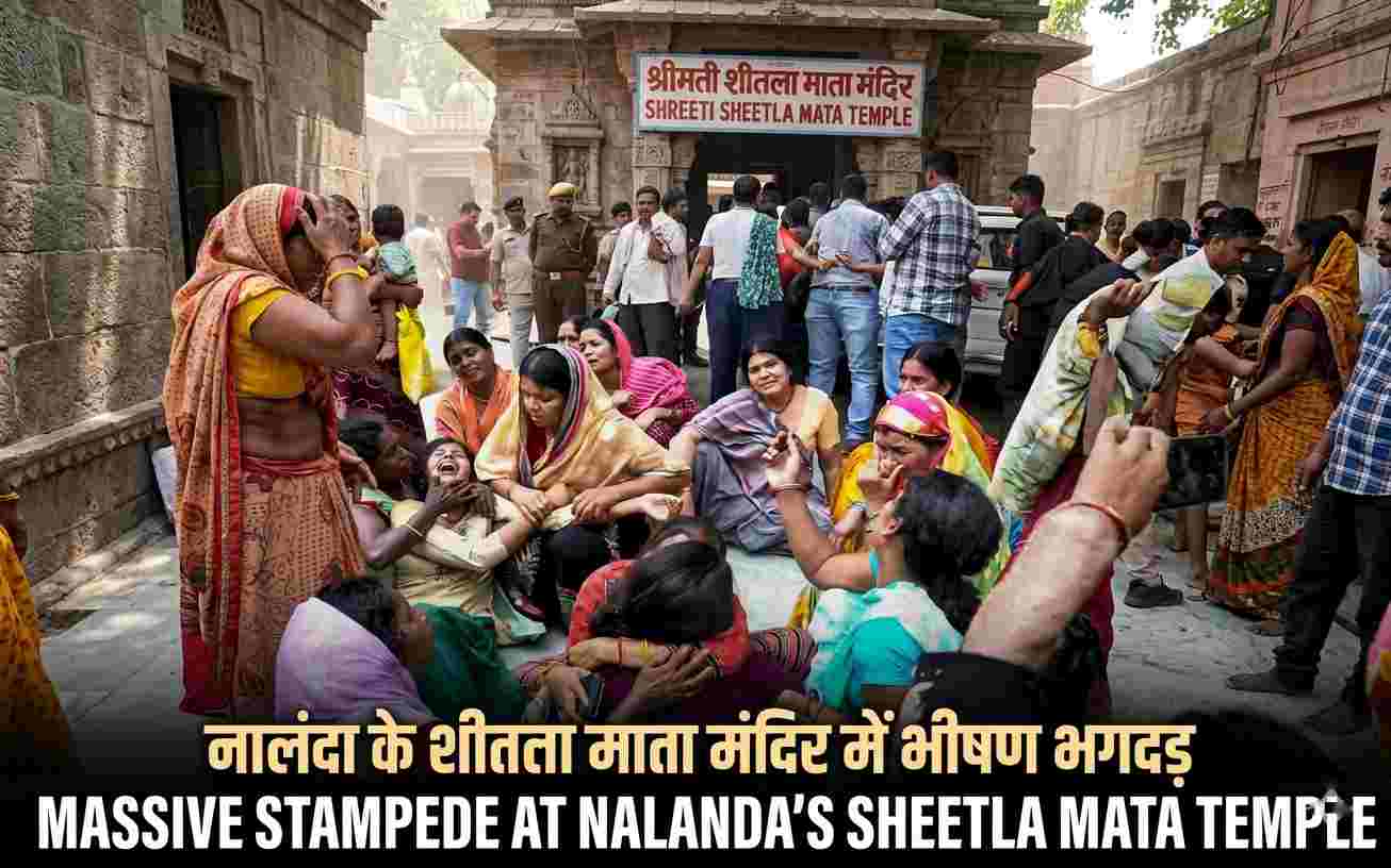 Tragedy in Bihar: 9 Dead in Massive Stampede at Nalanda’s Sheetla Mata Temple