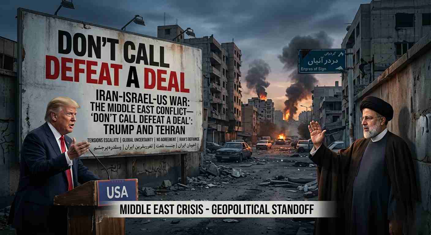 Iran-Israel-US War: The Middle East Conflict—"Don't Call Defeat a Deal": A High-Stakes Poker Game Between Trump and Tehran