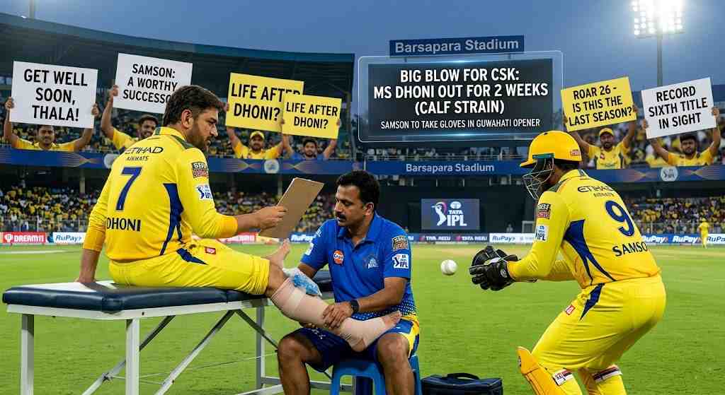 Big Blow for CSK: MS Dhoni to Miss First Two Weeks of IPL 2026
