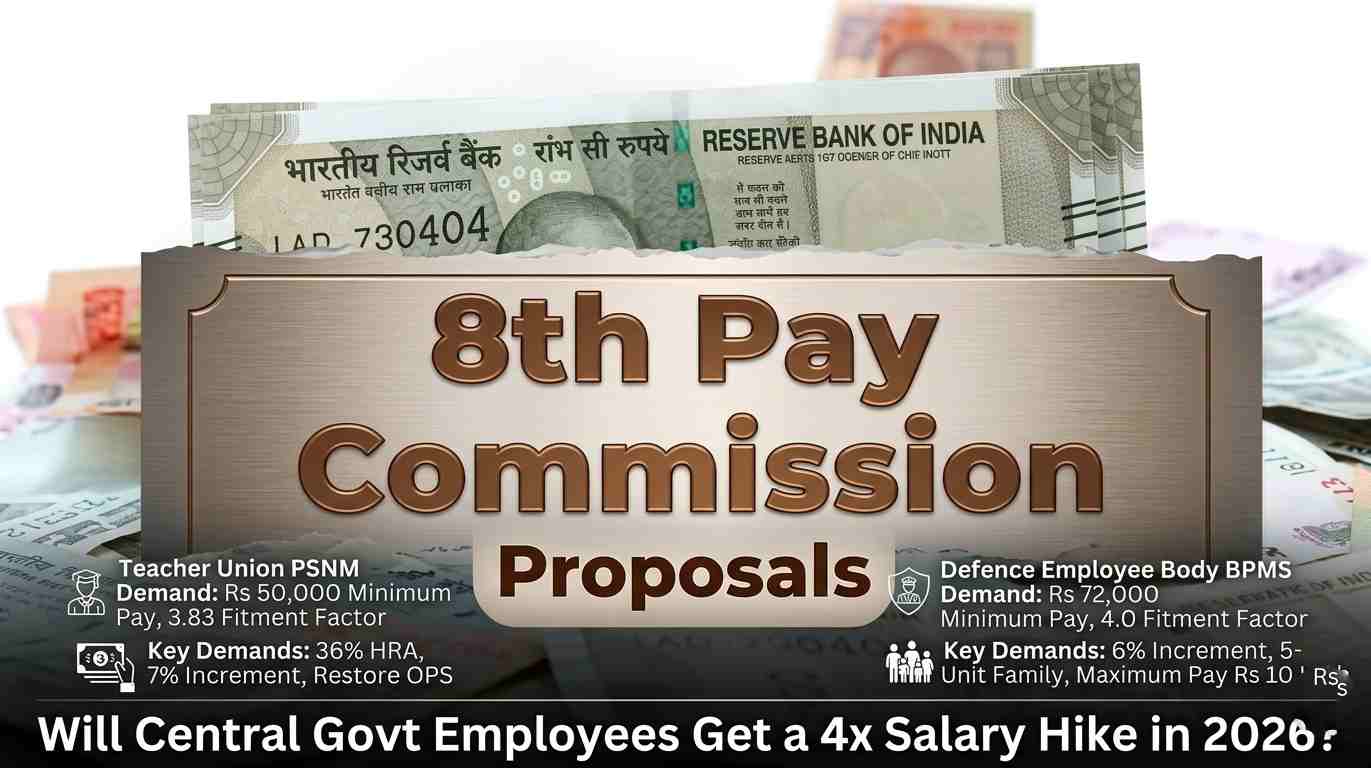 8th Pay Commission Proposals: Will Central Govt Employees Get a 4x Salary Hike in 2026?
