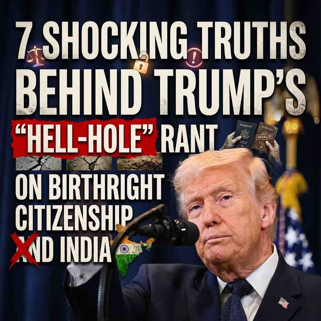 7 Shocking Truths Behind Trump’s "Hell-Hole" Rant on Birthright Citizenship and India