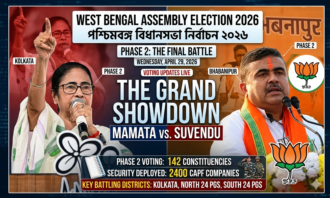 West Bengal Election 2026 Phase 2: Massive Turnout Amid High-Voltage Clashes and EVM Glitches
