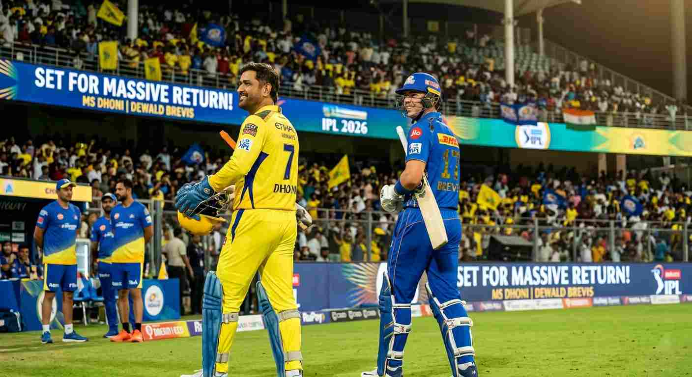 MS Dhoni and Dewald Brevis Set for Massive Return: Can 'Thala' Rescue Struggling CSK in IPL 2026?