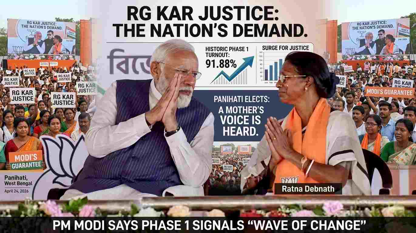 RG Kar Justice: PM Modi Makes Emotional Appeal Alongside Victim’s Mother in Bengal