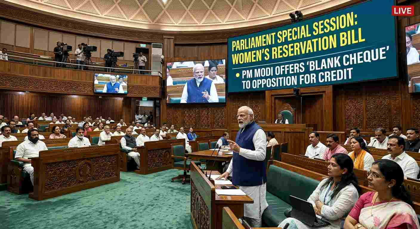 Parliament Special Session 2026: 7 Key Takeaways as PM Modi Offers ‘Blank Cheque’ on Women’s Reservation Bill