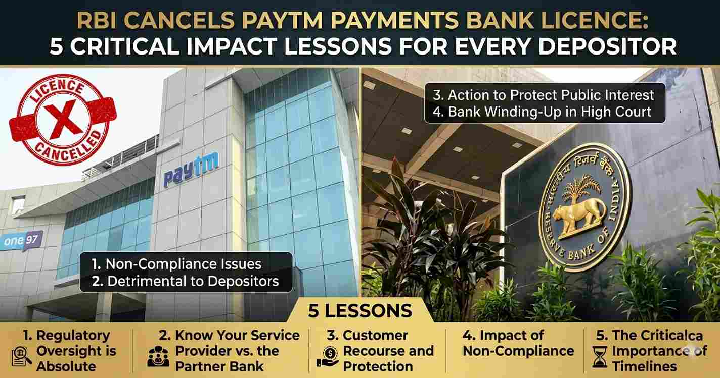 RBI Cancels Paytm Payments Bank Licence: 5 Critical Impact Lessons for Every Depositor