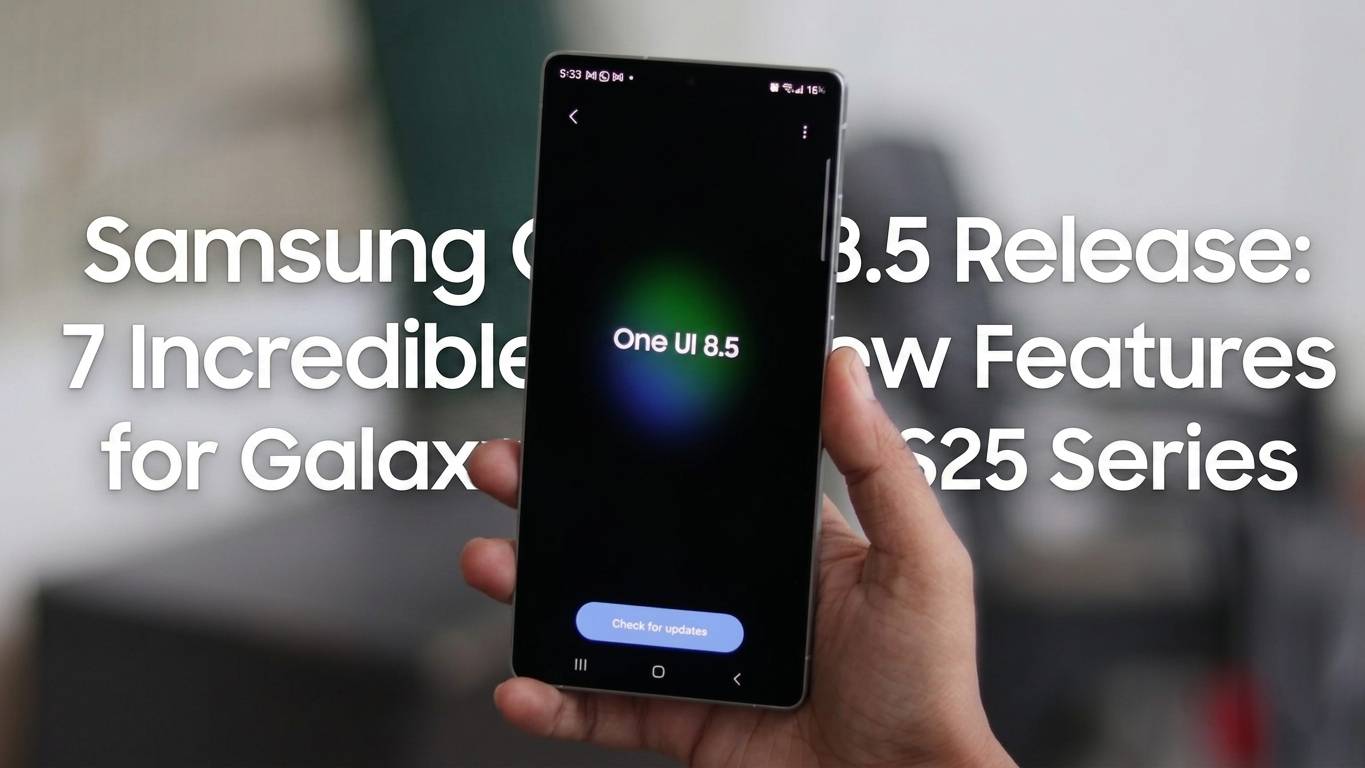 Samsung One UI 8.5 Release: 7 Incredible New Features for Galaxy S25 Series