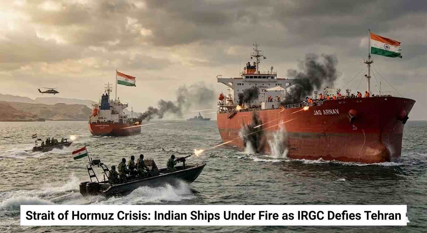 Strait of Hormuz Crisis: Indian Ships Under Fire as IRGC Defies Tehran’s Diplomacy