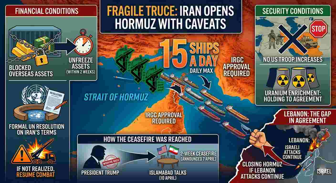 A Fragile Calm: The 15-Ship Ceiling and Iran’s Hardline Demands in the Strait of Hormuz