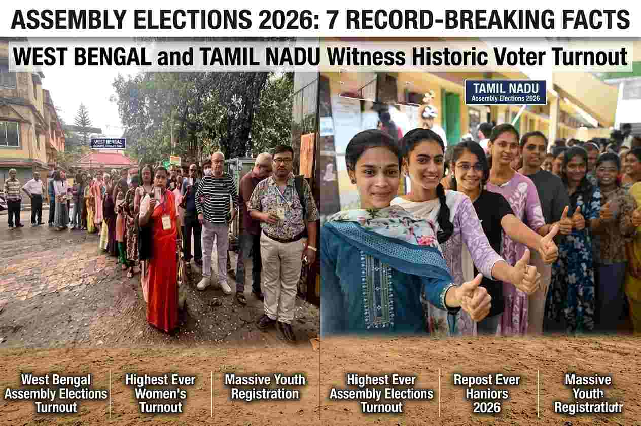 Assembly Elections 2026: 7 Record-Breaking Facts as West Bengal and Tamil Nadu Witness Historic Voter Turnout