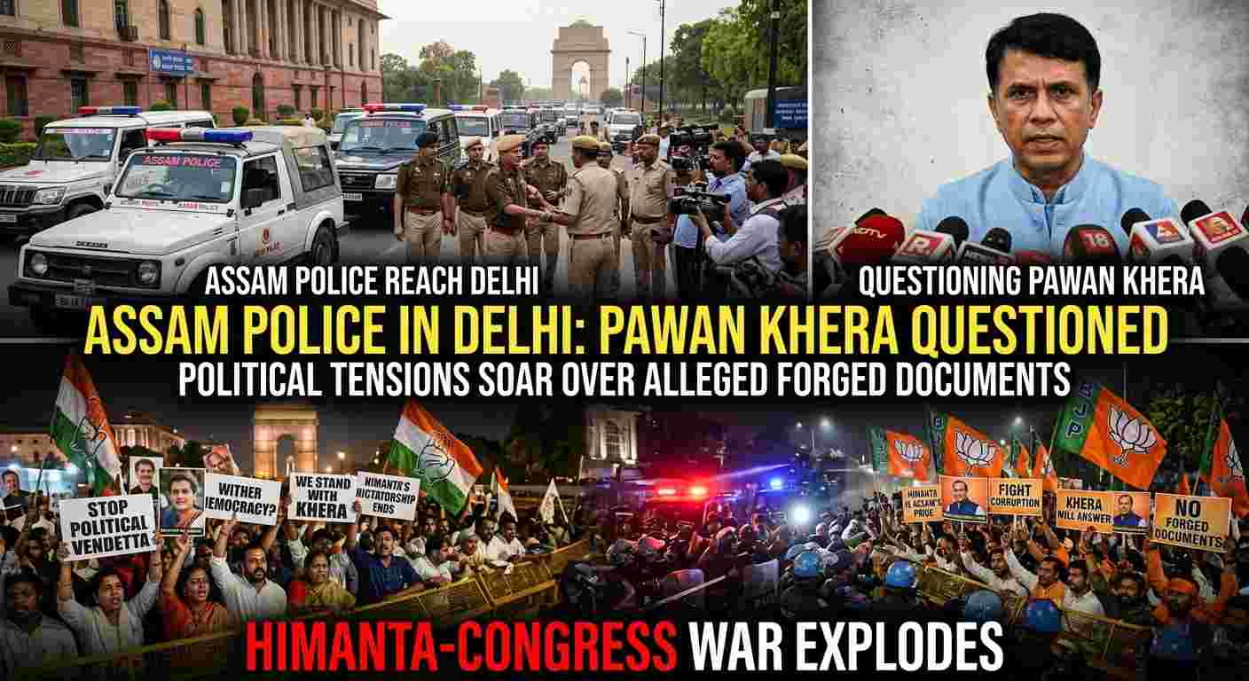 The "Paatal" Pursuit: Assam Police Reach Delhi to Question Pawan Khera as Himanta-Congress War Explodes