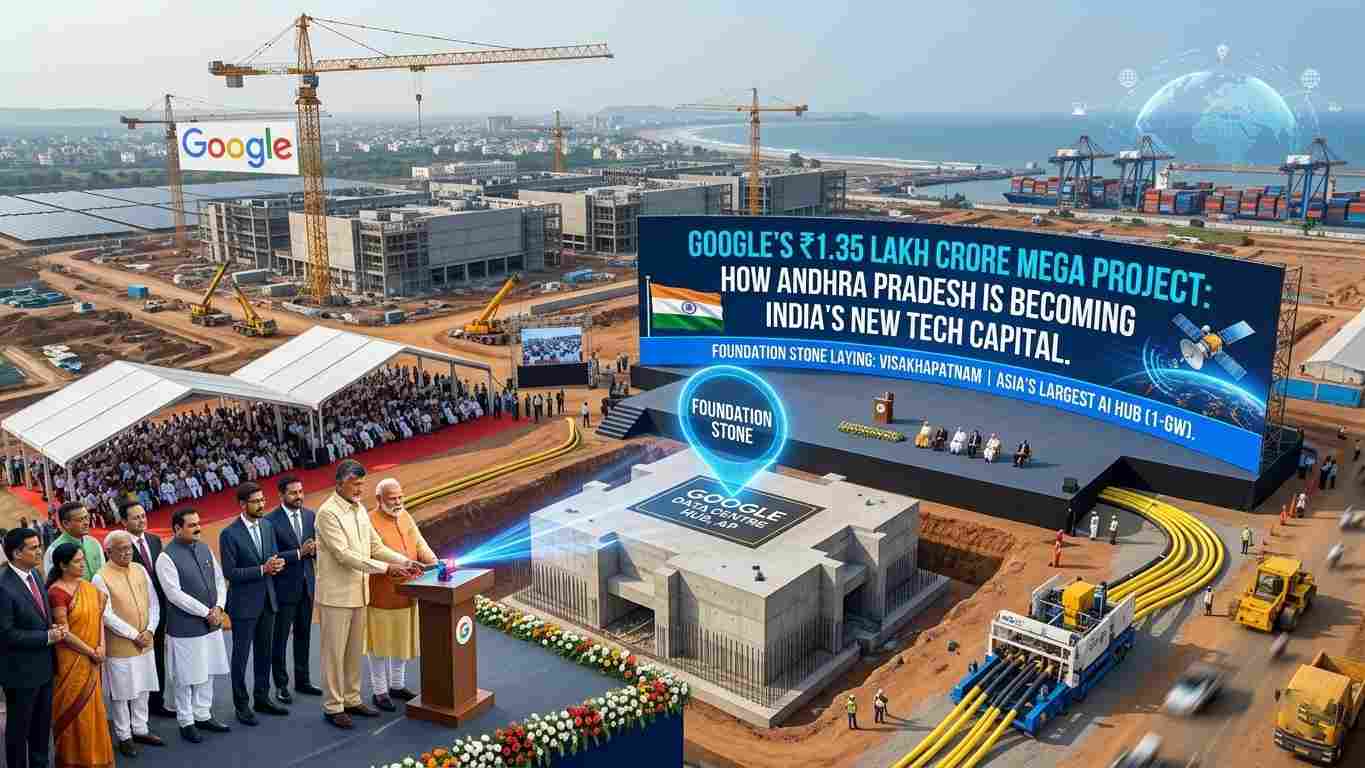 Google’s ₹1.35 Lakh Crore Mega Project : How Andhra Pradesh is Becoming India’s New Tech Capital