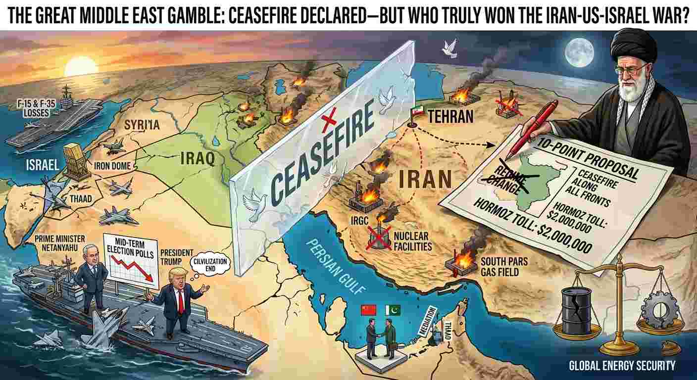 The Great Middle East Gamble: Ceasefire Declared—But Who Truly Won the Iran-US-Israel War?
