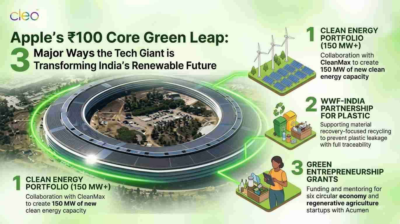 Apple’s ₹100 Crore Green Leap: 3 Major Ways the Tech Giant is Transforming India’s Renewable Future