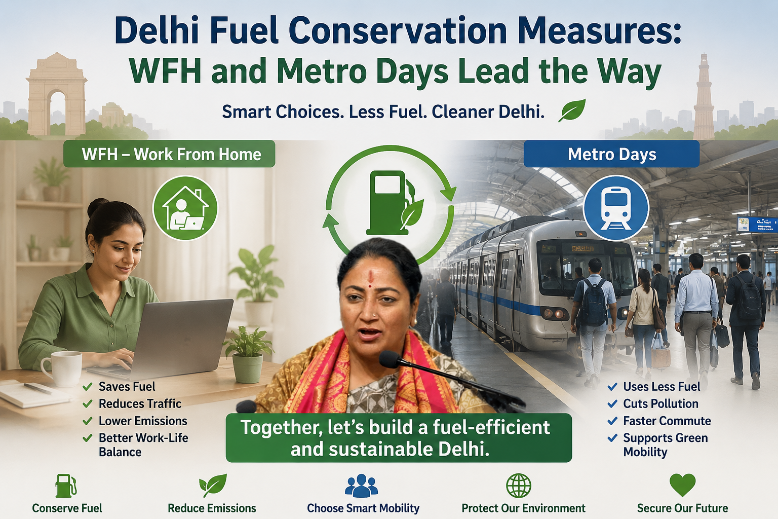 7 Game-Changing Delhi Fuel Conservation Measures: WFH and Metro Days Lead the Way