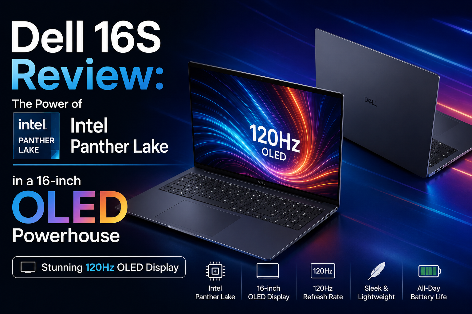 Dell 16S Review: The Power of Intel Panther Lake in a 16-inch OLED Powerhouse with a Stunning 120Hz OLED Display