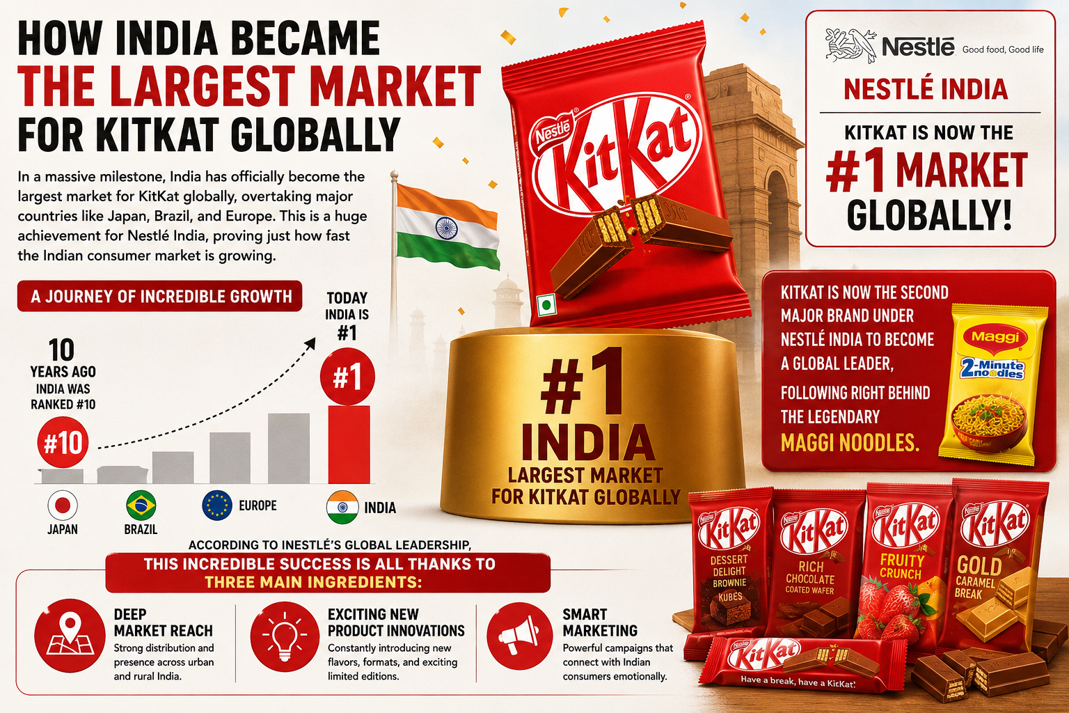 1 Sweet Triumph: India Becomes the Largest Market for KitKat Globally in Sensational Nestlé Growth Story