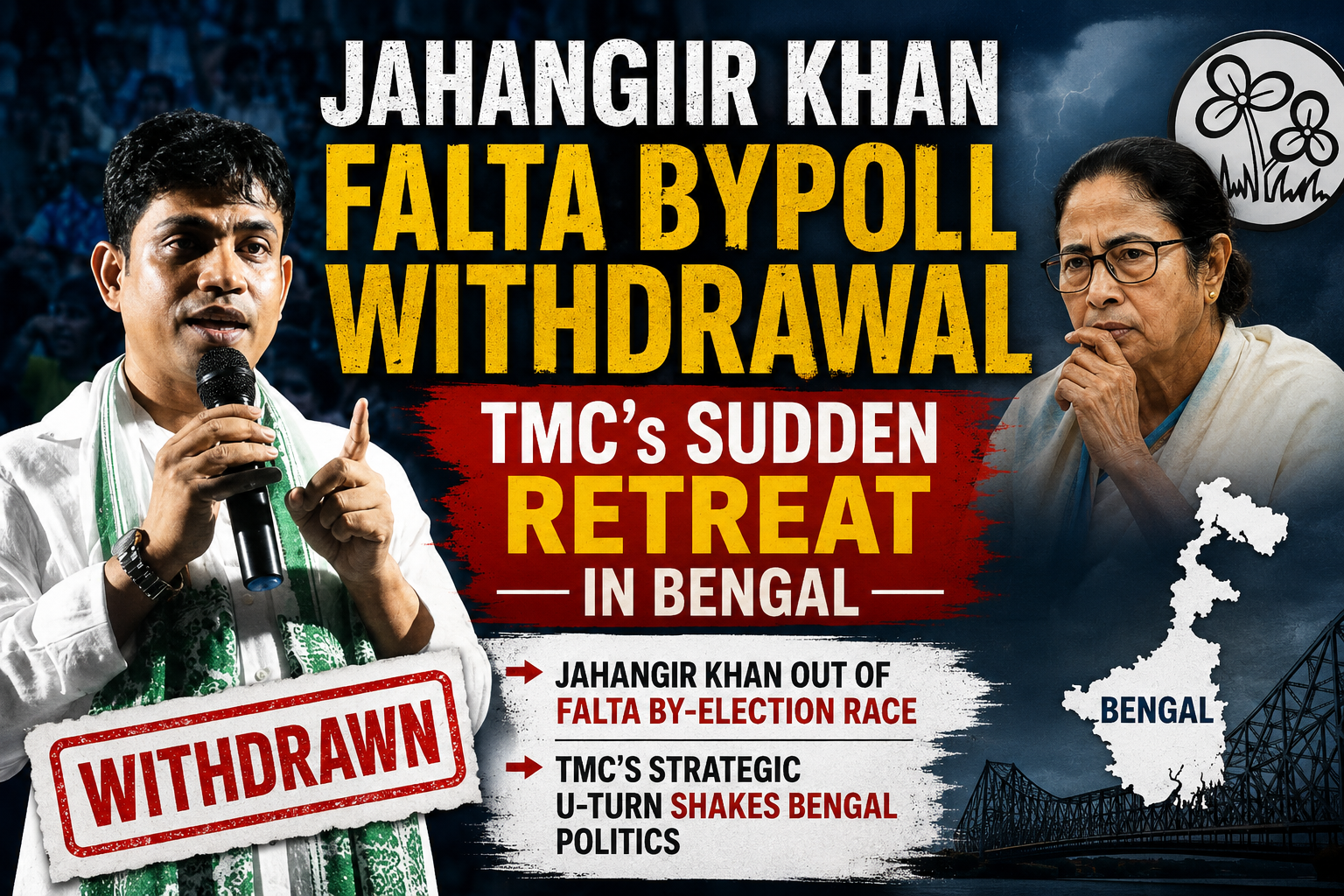Jahangir Khan Falta Bypoll Withdrawal: 7 Shocking Reasons Behind TMC’s Sudden Retreat in Bengal
