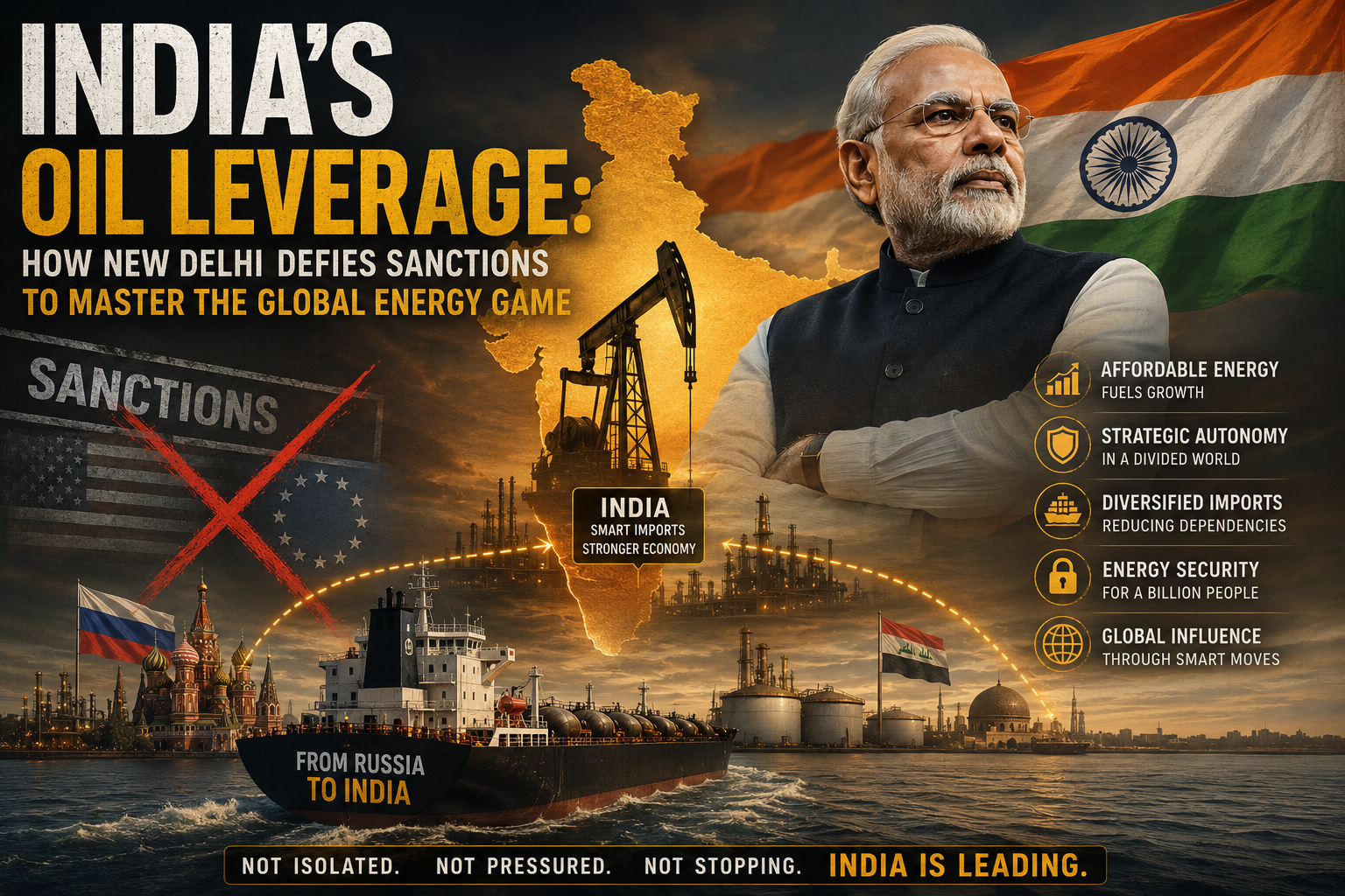 India’s Oil Leverage: How New Delhi Defies Sanctions to Master the Global Energy Game