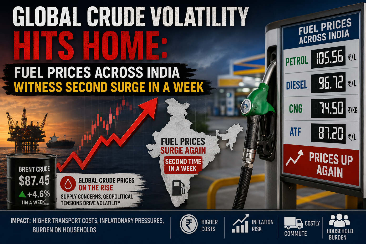 Global Oil Crisis and the Fuel Price Hike Impact on Indian Consumers