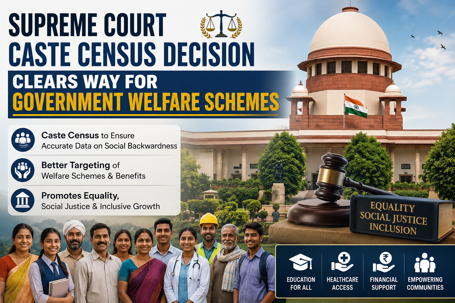 Supreme Court Caste Census Decision Clears Way For Government Welfare Schemes