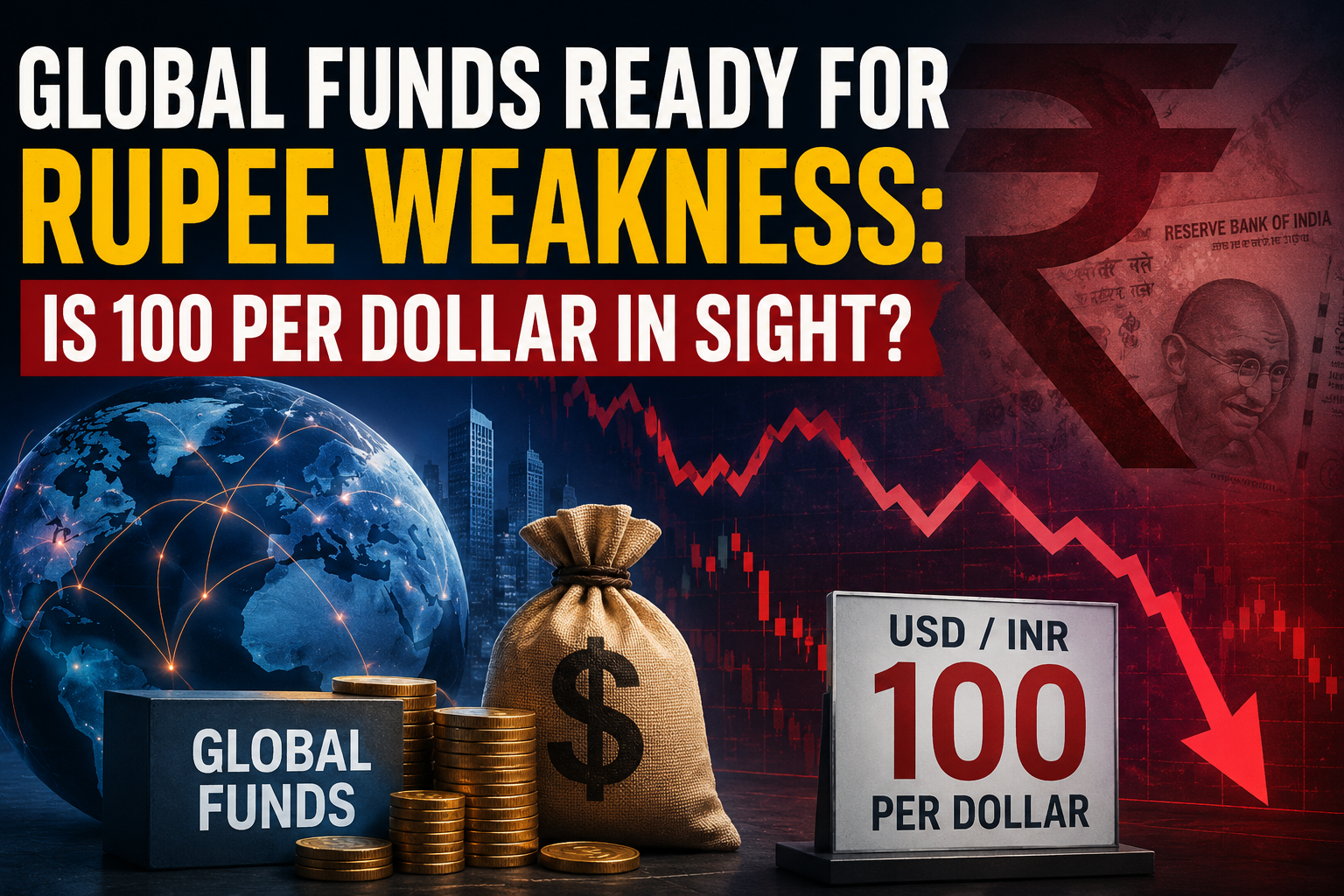 Global Funds Ready for Rupee Weakness: Is 100 per Dollar in Sight?