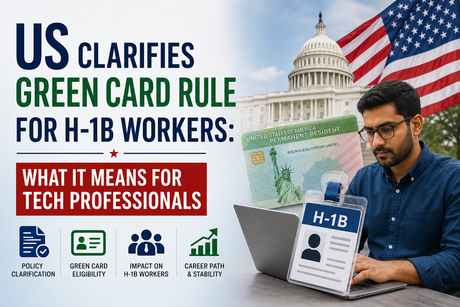 US Clarifies Green Card Rule For H-1B Workers: What It Means For Tech Professionals