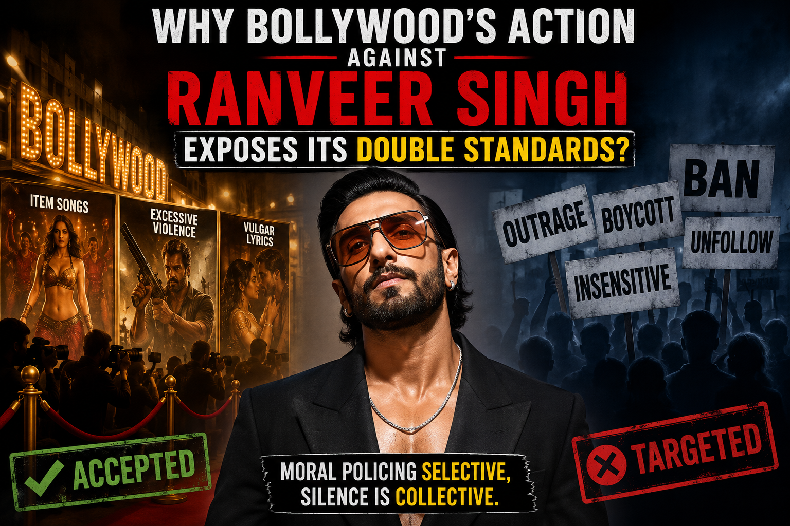 Bollywood's Great Rift : Why Bollywood's Action Against Ranveer Singh Exposes Its Double Standards?