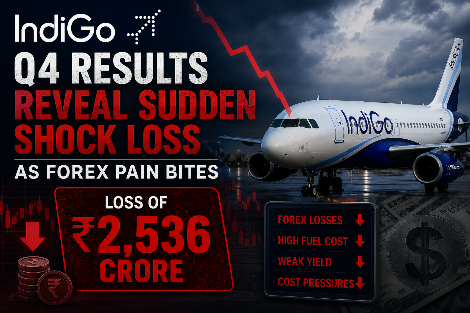 IndiGo Q4 Results Reveal Sudden Shock Loss of ₹2,536 Crore as Forex Pain Bites