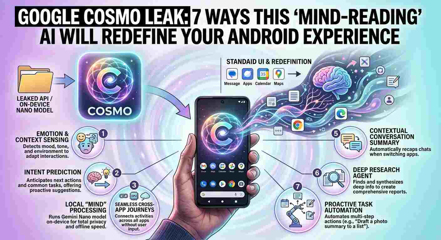 Google COSMO Leak: 7 Ways This Mind-Reading AI Will Redefine Your Android Experience