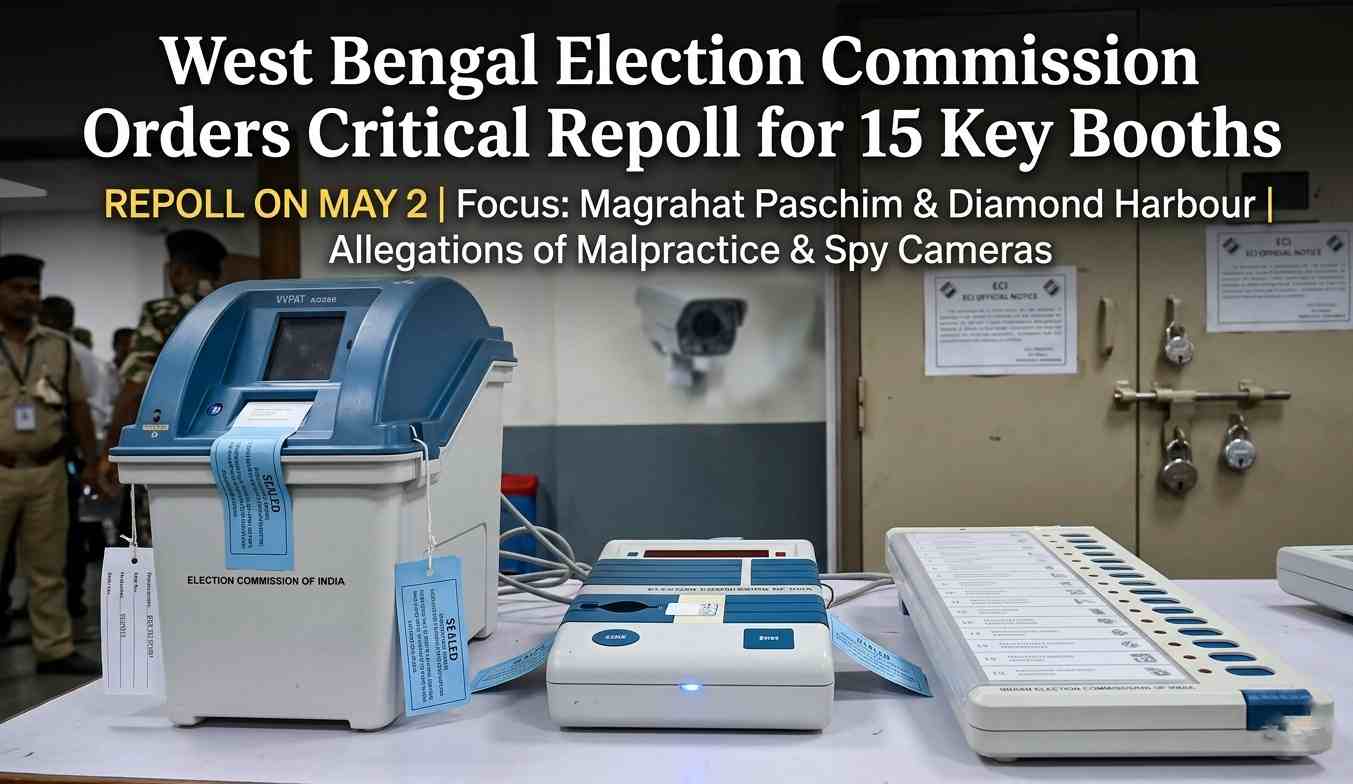 Breaking News: West Bengal Election Commission Orders Critical Repoll for 15 Key Booths