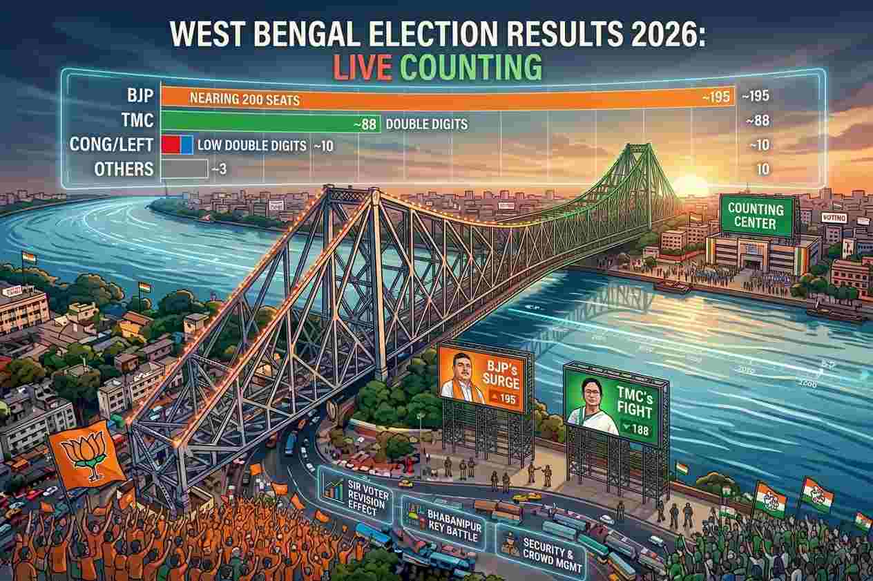 West Bengal Election Results 2026: Stunning Victory as BJP Nears 200 Seats in Historic Shift