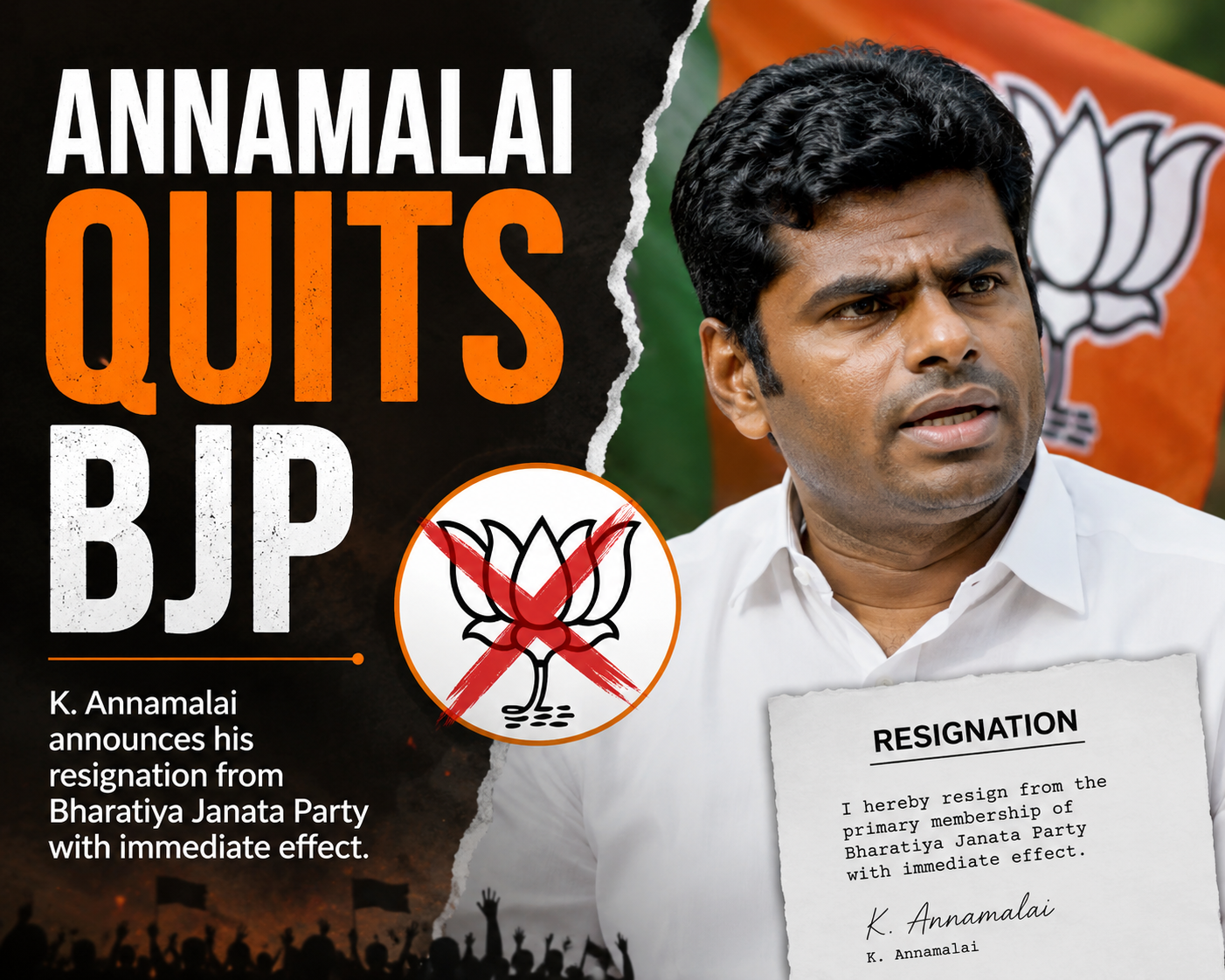 Annamalai Quits BJP: The Bold 3-Step Strategy Behind His New Movement