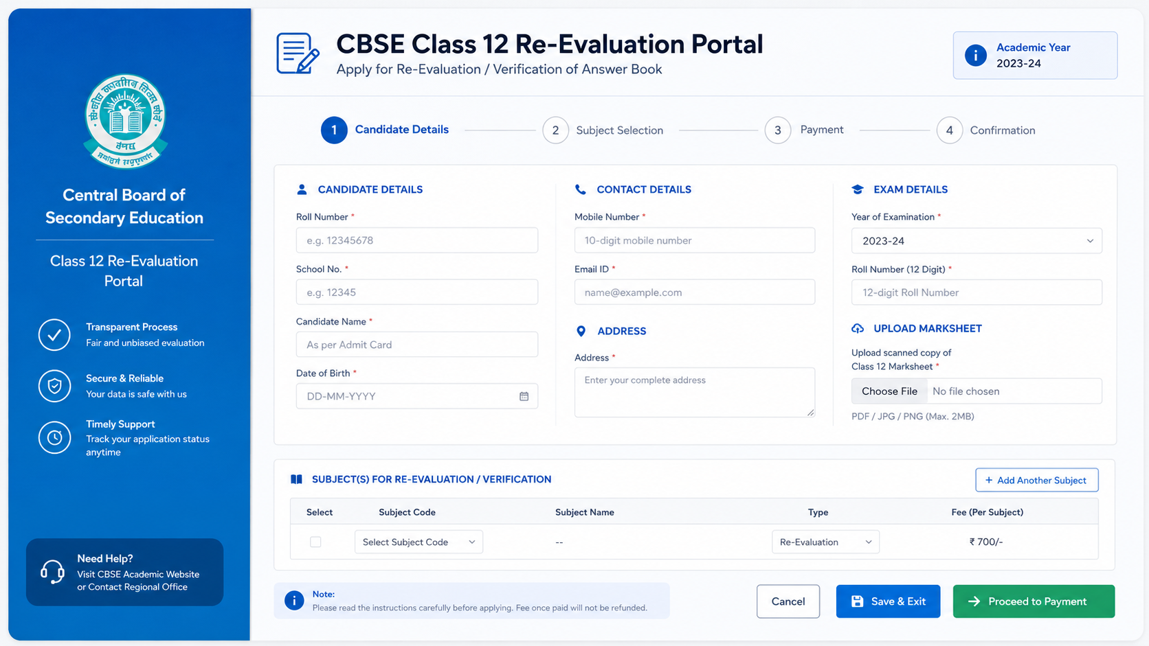 CBSE Class 12 Re-Evaluation Portal Opens Online: Step-by-Step Guide to Marks Verification and Paper Review