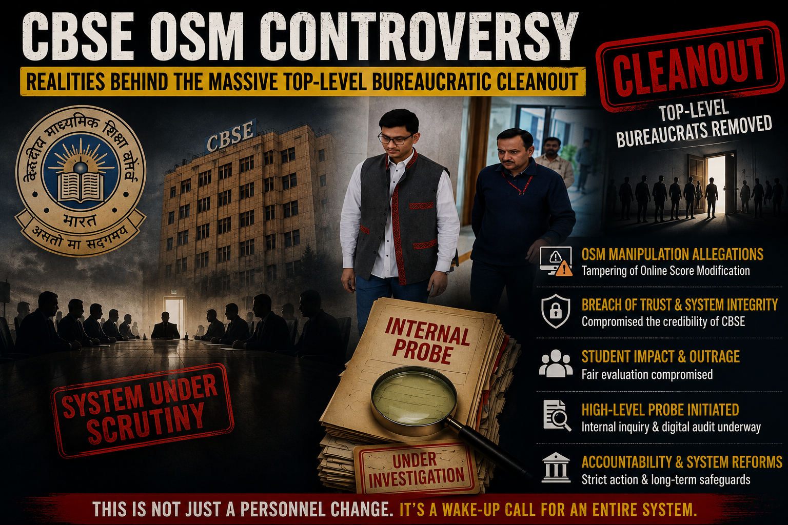 CBSE OSM Controversy: 7 Shocking Realities Behind the Massive Top-Level Bureaucratic Cleanout