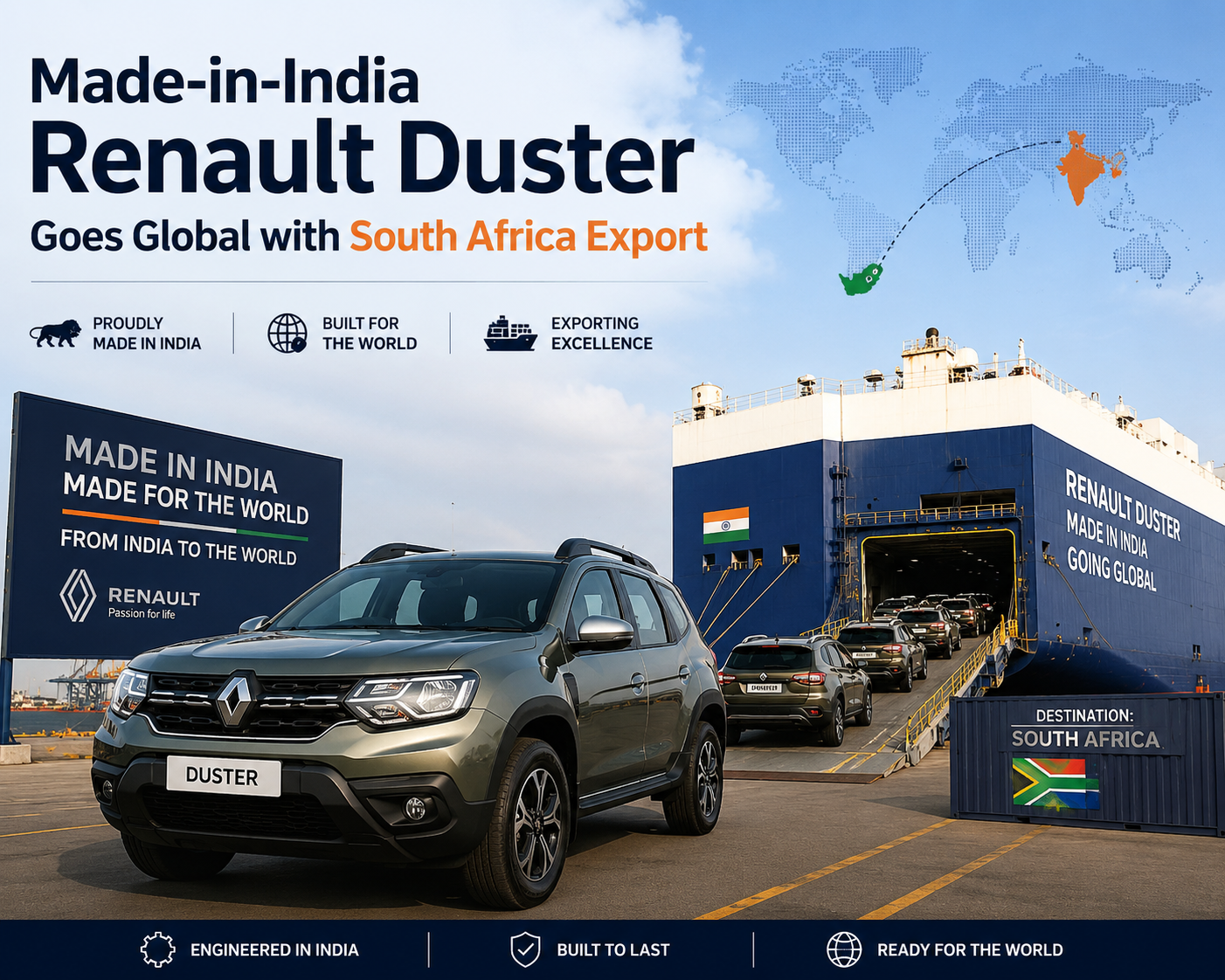 Made-in-India Renault Duster Goes Global with South Africa Export
