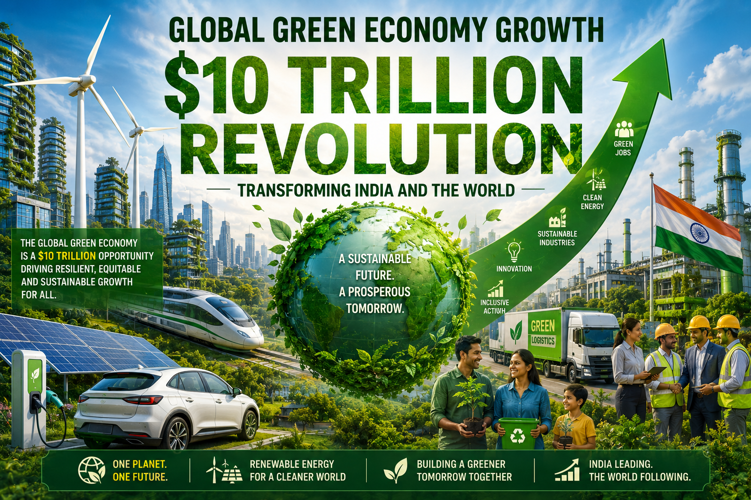 Global Green Economy Growth: 1 Unstoppable $10 Trillion Revolution Transforming India and the World