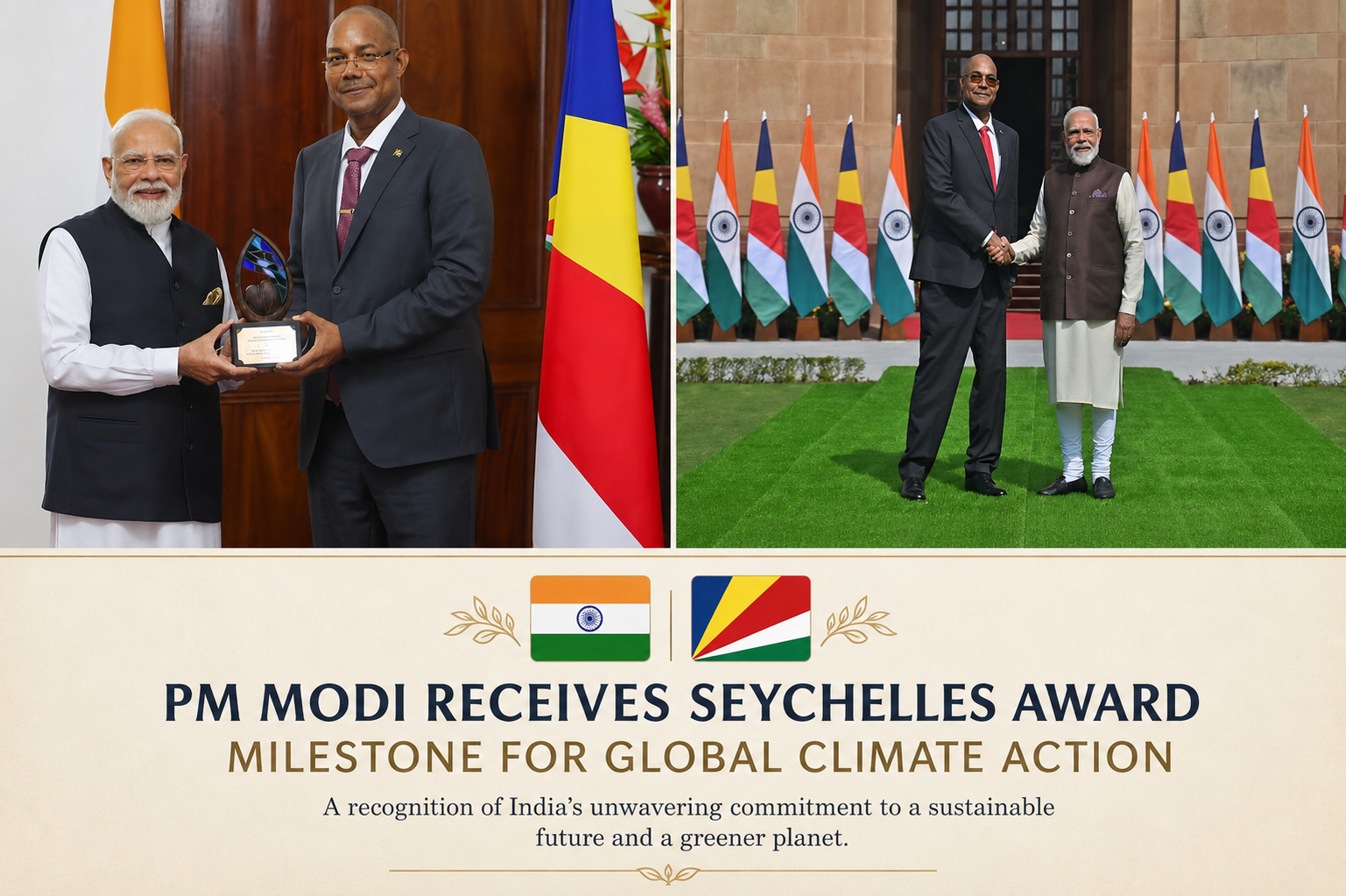 PM Modi Seychelles Award: 1 Powerful Milestone for Global Climate Action