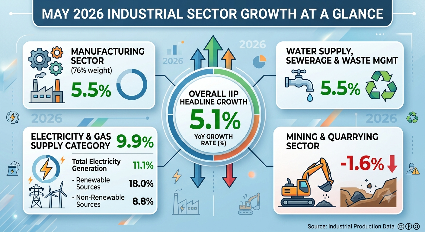 MAY 2026 INDUSTRIAL SECTOR GROWTH AT A GLANCE