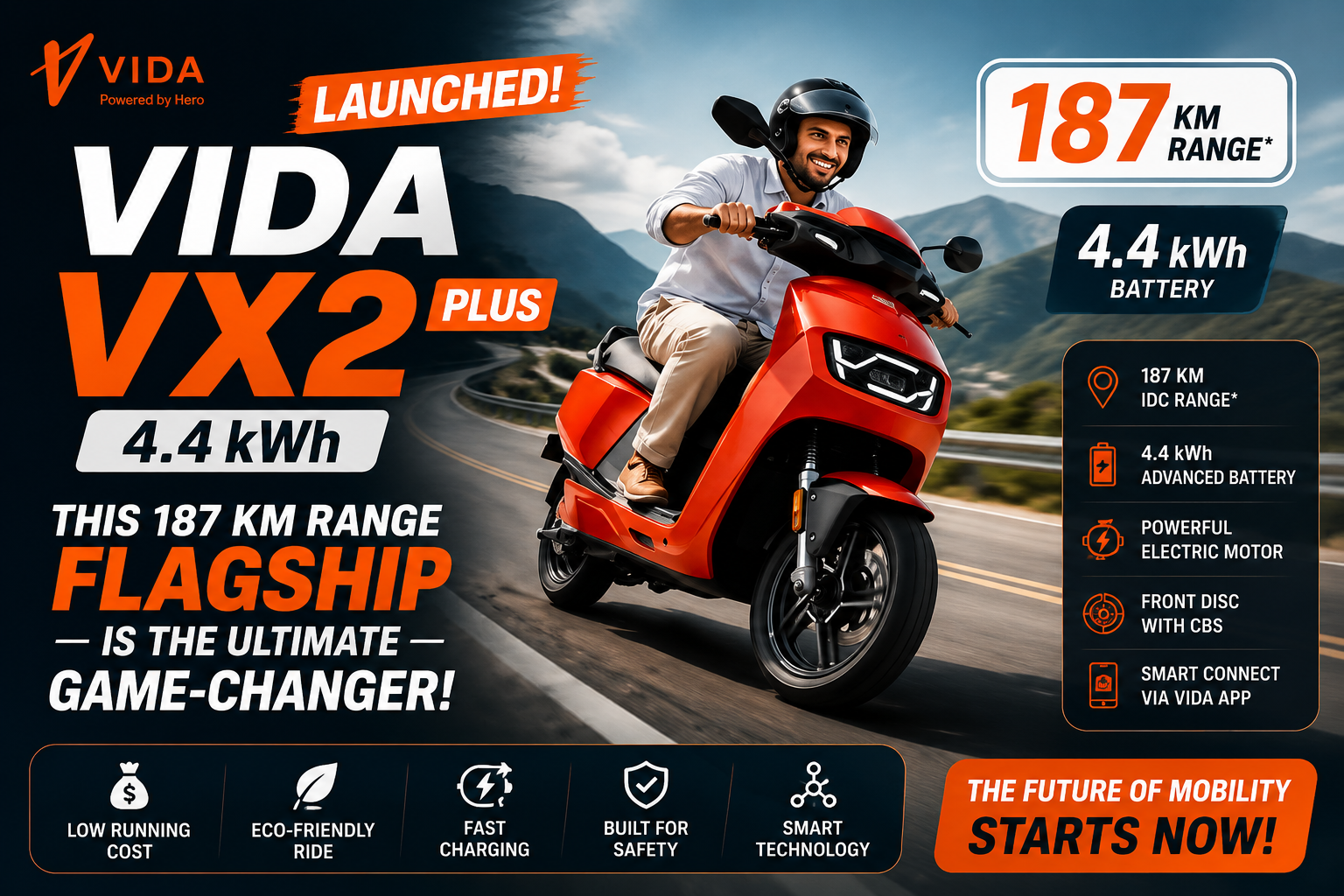 Vida VX2 Plus 4.4 kWh Launched: 5 Incredible Reasons This 187 Km Range Flagship is the Ultimate Game-Changer